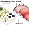 thumbnail image 5 of Luxury Clear Ultra Slim for iPhone 11 Pro Max Back Case, Wireless Charging Anti-scratch with Fruit Pattern Design Anti-fingerprint Transparent Phone Case Cover for iPhone 11 Pro Max, Pineapple, 5 of 11