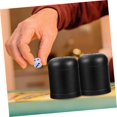 thumbnail image 3 of Juego de tazas para dados FELTECHELECTR, 5 juegos con 25 dados de plástico negro, 3 of 9