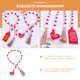 thumbnail image 5 of GOOHOCHY Guirnalda de cuentas de madera con borlas, cadena de cuentas de madera, decoración para el Día de San Valentín, 5 of 8