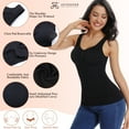 thumbnail image 6 of Women'S Seamless Shapewear Tank Top Compression Undershirt With Built-In Bra For Intimate Underwear, 6 of 6