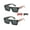 Orange Paint, variant on 2 Pack Hardcore Fashion Black Lowrider Design Shades Sunglasses 91193 Paint OR