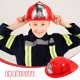 thumbnail image 3 of FELTECHELECTR 2 piezas de sombrero de bombero para niños, casco de bombero para cosplay, accesorio de disfraz de bombero, sombrero de plástico de bombero., 3 of 4