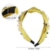 thumbnail image 4 of 1 pieza de diademas anudadas para mujer, accesorios para el cabello con perlas de imitación anchas a la moda, amarillo, 4 of 7