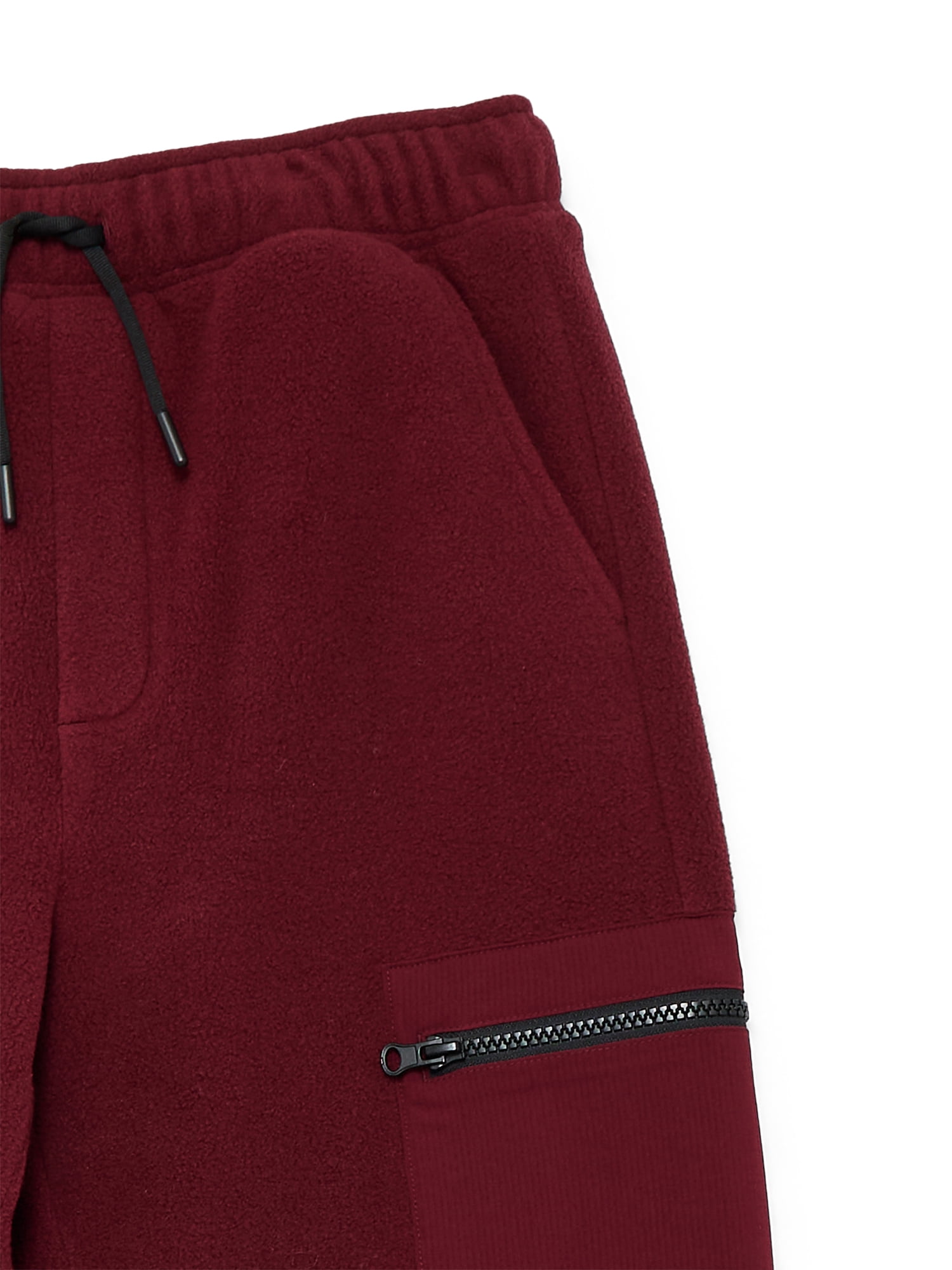 Weekend Academy Boys Polar Fleece Joggers with Zipper Pockets, Size XS-XXL