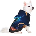 thumbnail image 2 of Honeii Yellow Fish Seahorse Print Small Dog Hoodies Pet Hooded Sweatshirts Fall Winter Puppy Cat Sweaters Warm Clothes for Small Dogs Outfits Costume-X-Small, 2 of 7
