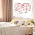 thumbnail image 2 of Preppy Pink Western Tapestry, Cowgirl Room Decor, All Y'all Are Welcome Western Girly Aesthetic Tapestries Wall Blanket for Girls Bedroom Dorm Apartment Decor, 2 of 5