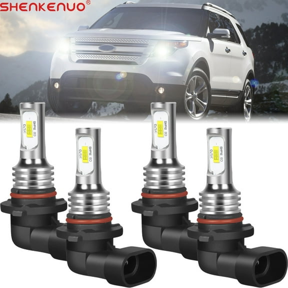 For Ford Explorer 2011-2012-2013-2014-2015- 9005 9006 Combo LED Headlight Bulbs High Low Beam