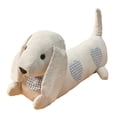 thumbnail image 1 of Tope de puerta con forma de perro con peso, escultura decorativa de tela con peso, juguete de peluche para corazón azul, 1 of 7