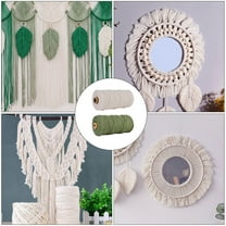 Greenadscape 2 Rolls Cotton Ropes for DIY Projects and Home Decoration with and Material
