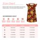 thumbnail image 3 of Balery Red Plaid Sunflower Camisón de princesa para niñas, pijama de algodón con mangas abullonadas, suave y bonito.-Small, 3 of 6