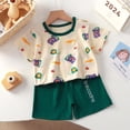 thumbnail image 4 of Birdeem Chemises pour Filles Vêtements d'Été pour Enfants Ensemble Deux Pièces Col Rond Manches Courtes Shorts, 4 of 12