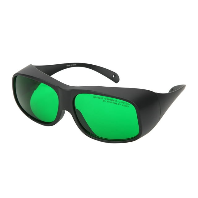 Gafas de seguridad antiláser de longitud de onda de 650nm lentes verdes protección ocular para PC aptas para gafas de miopía