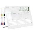 thumbnail image 1 of 1 Set Desktop Acrylic Memo Message Board Multi-functional Memo Board for Home, 1 of 8