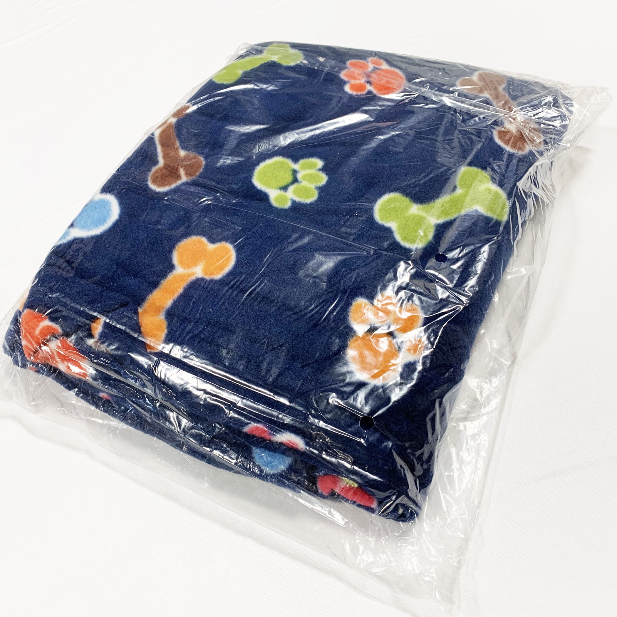 Shason Textile (2 Yards cut), Multi Color Paws AntiPill Fleece, 72"x