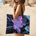thumbnail image 5 of Purple Flowers Waterproof Picnic Blanket with Foldable Zipper, Suitable for Outdoor Use, Suitable for Travel, Camping, Beaches, Parks, Grasslands, Picnic Blanket Accessories, 5 of 8