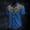 Blue, variant on YANGXINX Men's Short Sleeve Button Down Shirts Stylish Western Leopard Cowboy Style Printed Collared Tops with Pocket Casual Beach Clothes