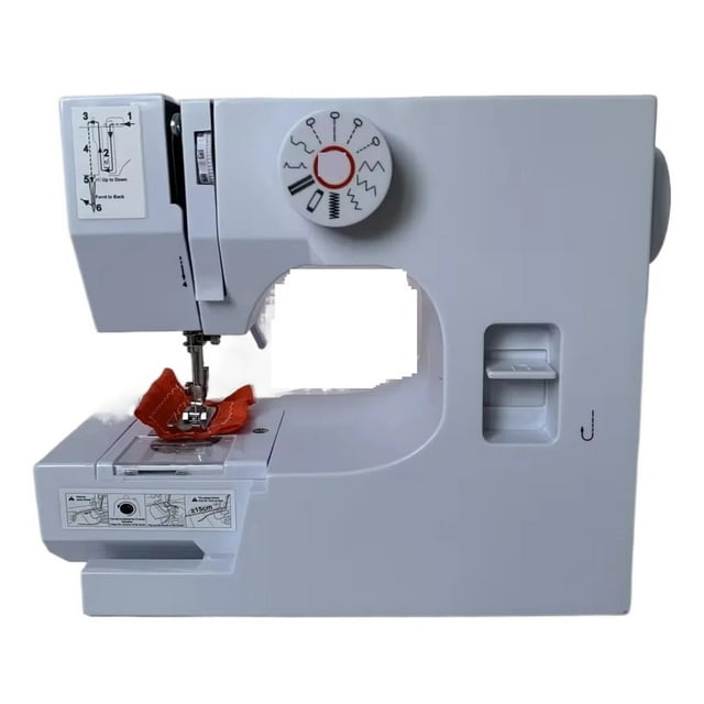 Electric Sewing Machine Portable For Beginners With 12 Stitches Pattern LED Light Foot Pedal Double Thread Sewing Eat Thick ,Smooth Thread Sewing
