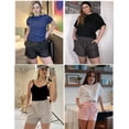 thumbnail image 4 of Ekouaer Womens Pajama Shorts Textured Casual Lounge Short Elastic Waist Pj Shorts Sweatsuits with Pockets 2026, 4 of 6