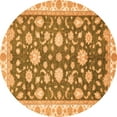 thumbnail image 1 of Ahgly Company Indoor Round Oriental Orange Traditional Area Rugs, 8' Round, 1 of 4