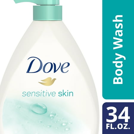 Dove Sensitive Skin Body Wash Pump, 34 oz - Walmart.com