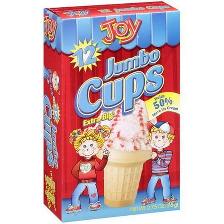 JOY JUMBO CAKE ICE CREAM CONES 2.75 OZ GHH1