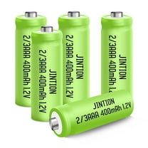 NIMH 2/3AAA Rechargeable 2/3 AAA Batteries 1.2V 400mAh Rechargeable Battery Batteries Button Top 5 Pack(They are not AAA Size Batteries)