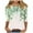 Beige Tops for Summer_s, variant on jtjvou Women's Going out Tops for Teen Floral Print Tees Trendy Fashion Summer Lady 3/4 Sleeve Blouse Plus Size Round Neck Shirts Beige,L