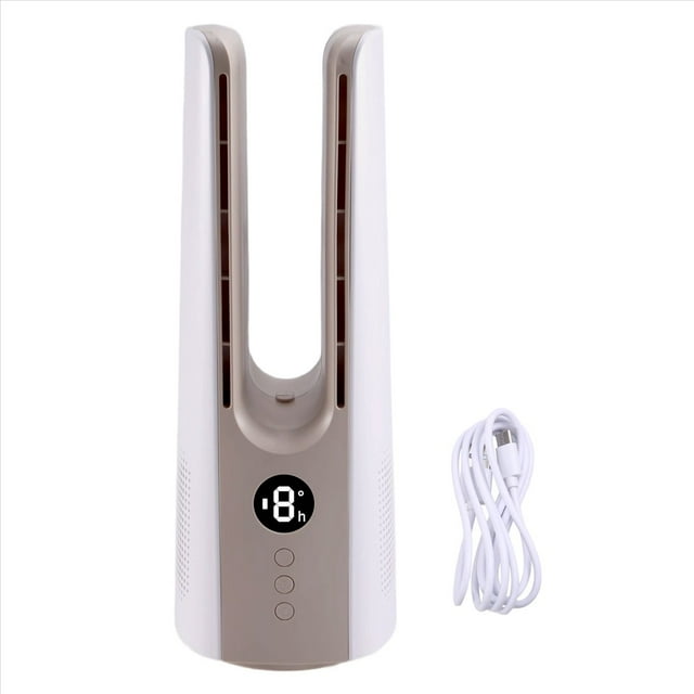 Ventilador Portátil Sin Aspas: Minienfriador Recargable para Camping, Silencioso de 9 Velocidades, Ideal para el Hogar.