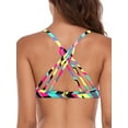 thumbnail image 4 of RELLECIGA Women's Push Up Bikini Top Twist Front Underwire Bathing Suit, 4 of 5