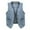 C-Blue3580, variant on FEIFLY Solid Color Womens Sleeveless Denim Vest V-Neck Button Down Jean Jacket Breathable Wear