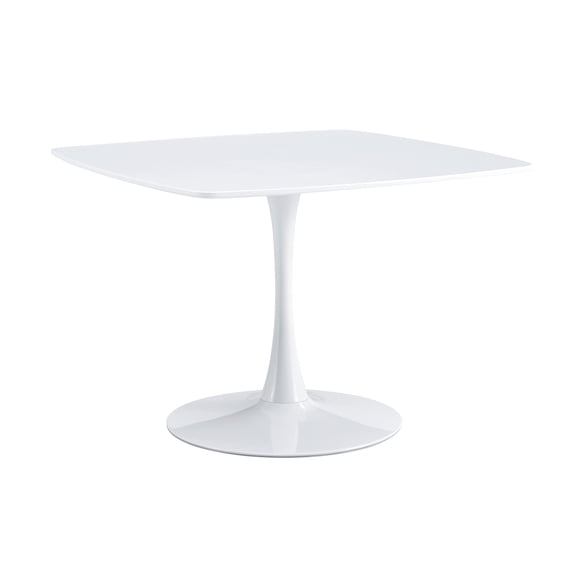 42" Square Tulip Table for 2-6, Mid-Century MDF Oak Kitchen Dining