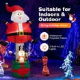 thumbnail image 5 of Spaco 8 Ft Inflatable Santa Claus and Reindeer with Self-Inflating Function, Christmas Inflatable Hot Air Balloon Decoration, Inflatable Santa Claus and Reindeer for Outdoor as Patio, Yard, Red, 5 of 5