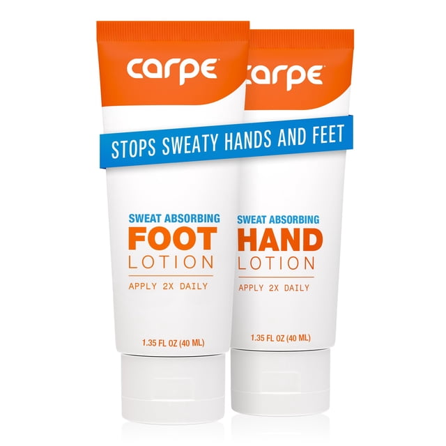 Paquete Lotion Carpe que absorbe el sudor para manos y pies