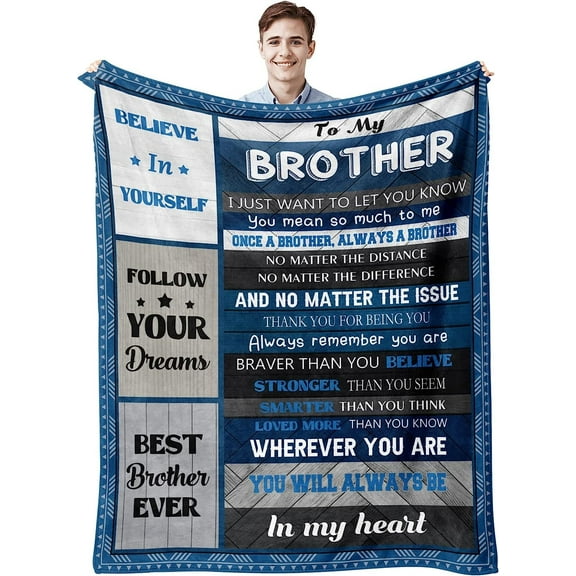 LHSHID Brother Gift for Brother Adult Brother Gifts from Sister Brother Birthday Gift to My Brother Graduation Gift Ideas Birthday Gifts for Brother from Brother Blankets 30x40in