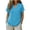Blue-01, variant on Tops for Women V Neck Plain T-Shirts Casual Loose Short Sleeve Blouses Relaxed Summer Vacation Shirts