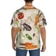 thumbnail image 3 of Fotbe Cute Vegetables Camisa Estampada de Manga Corta para Hombre, Casual de Verano, Estilo Playero, Sin Arrugas-Large, 3 of 5