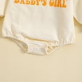 thumbnail image 7 of Baby Romper Boys Girls Long Sleeve Letter Prints Romper Kids Spring Clothes Baby Boy Onesies Beige 3 Months-6 Months, 7 of 7