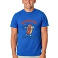 thumbnail image 2 of Fourth Of July Men's In Mustard We Trust Hot Dog Fireworks Patriotic Funny Parody Short-Sleeve T-Shirt, 2 of 5