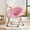 Pink, variant on Huisuilinss Saucer Chair,Folding Moon Chair,Folding Chair With Metal Frame,Oversized Foldable Circle Chair,Non-Slip Plush Lounge Chair For Bedroom Dorm Living Room Apartment