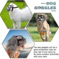 thumbnail image 3 of Dog Goggles Small Breed, Uv Protection Dog Sunglasses For Medium Breed Dog Go, 3 of 5