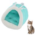 thumbnail image 3 of Slippers Pet Kennel  Bed, Machine Washable Round  Imitation Rabbit Skin Thickened Imitation Rabbit Lovely Unique Detachable Portable  for Pet Grey,Blue, 3 of 7