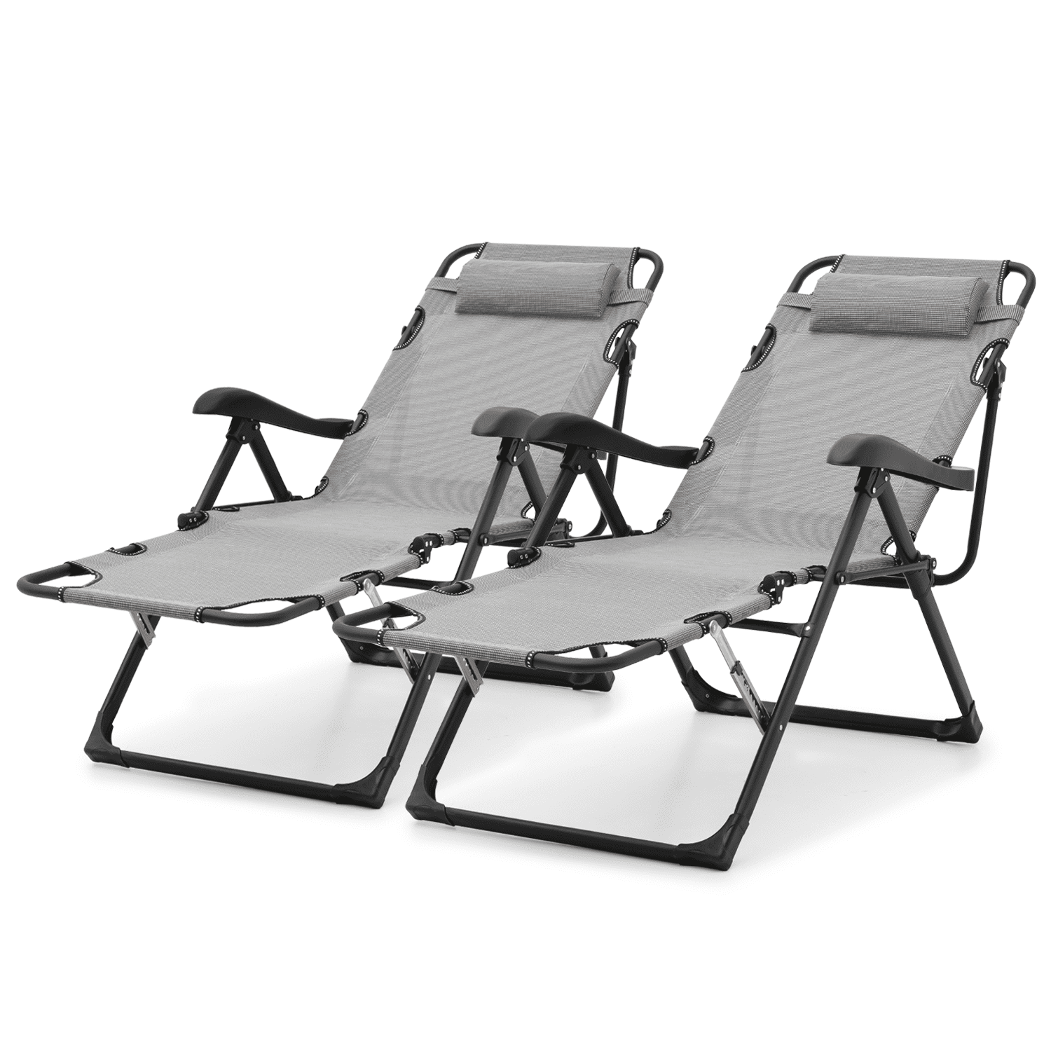 MoNiBloom 2 Pack Outdoor Zero Gravity Lounge Chair, Folding Camping