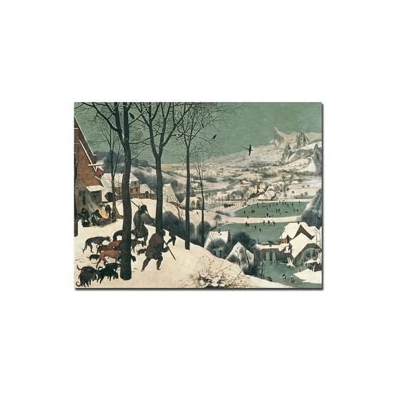 Trademark Fine Art Pieter Bruegel Hunters in the Snow - 1565 Canvas Wall Art - 24x32