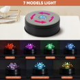 thumbnail image 2 of Onepec Rotating LED Base with 7 Lights 9 Modes,Rotation Lighted Bases,Light Base for Glass Art, Nice Crystal Collection Party Decor Display Platform(Black), 2 of 6