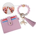 thumbnail image 5 of Wristlet wallet bracelet keychain, card holder purse Tassel Keychain bangle key ring for women, 5 of 10