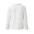 thumbnail image 3 of WEAIXIMIUNG Womens Sweatshirt Graphic with Hood Womens Color Block Drawstring O-Neck Casual Long Sleeve Solid Color Sweatshirt, 3 of 4
