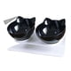 thumbnail image 1 of Cuencos dobles para perros y gatos con soporte elevado, diseño inclinado de 15 grados, soporte protector para el cuello, cuenco elevado para comida y agua para mascotas, para gatos y perros, color n, 1 of 5