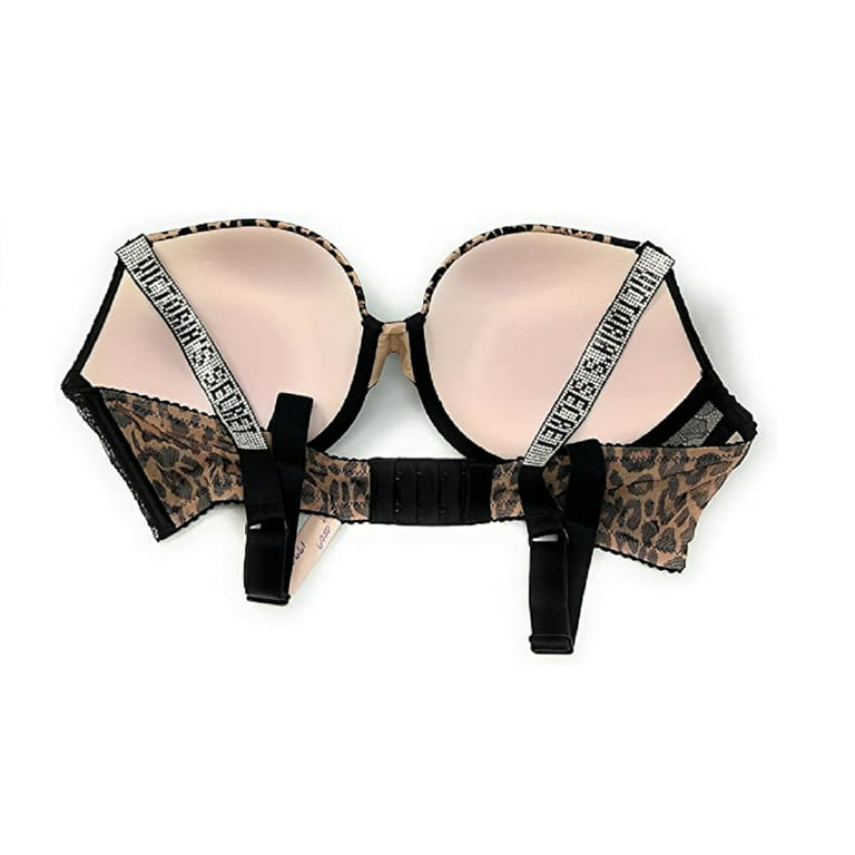 Victoria's Secret Very Sexy Push Up Bra Leopard & Lace Cup Size 36C NWT