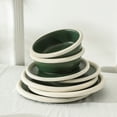 thumbnail image 2 of Stone Lain Capri 12-Piece Dinnerware Set Stoneware, Green, 2 of 6