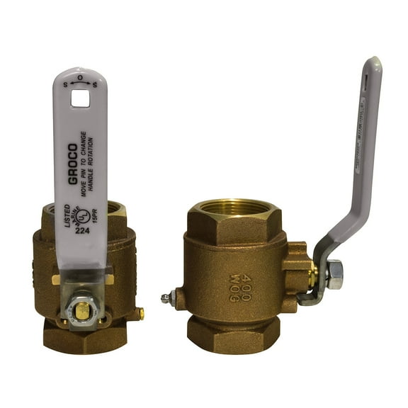 Groco IBV Bronze Full-Flow In-Line Ball Valve